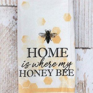 Young's Inc. Home is Where My Honey Bee Tea Towel NWT